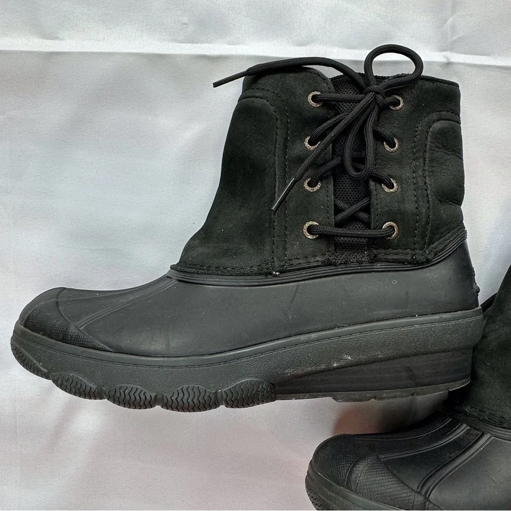 Sperry Top-Sider Saltwater Wedge Tide black‎ rain boots women’s 8